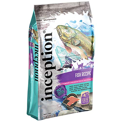  Inception® Dry Cat Food Fish Recipe – Complete And Balanced Cat Food – Meat First Legume Free Dry Cat Food – 13.5 Lb. Bag