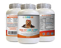  Dog Skin And Coat Supplements - Dog Healthy Hair And Coat - Shinny Coat - Skin Health - Immune Support - Nail Health - Dog Immune Booster - 60 Treats (1 Bottle)