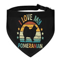 GENERIC Pomeranian Pattern Pet Bandana Collar - Scarf Collar - Art Dog Bandana Minimal Head Cicumference