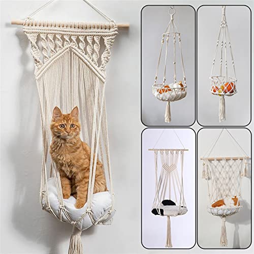  GAMIRA Pet Hammock Cat Hammock Hanging Swing Cat Bed Basket Cotton Padded Hammock Pet Cat Accessories Cat