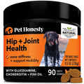  PetHonesty Hip & Joint Health - Dog Joint Supplement Support For Dogs With Glucosamine Chondroitin, MSM, Turmeric - Glucosamine For Dogs Soft Chews - Advanced Pet Joint Support And Mobility - (90 Ct)