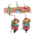  POPETPOP 3pcs Parrot Chew Toy Bird Toys For Parakeets Chewing Toys Bird Toys For Conures Chew Toys Indoor Playset Birds Toys Chewing Toys For Parrots Parakeet Swing Bird Foraging Toys Large