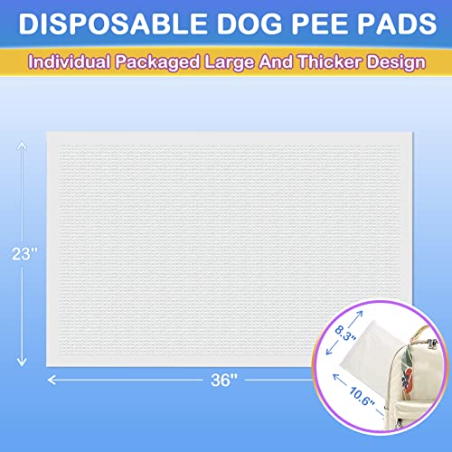  IMMCUTE Dog Pee Pads 23"x36" -30 Count | Puppy Pee Training Pads Super Absorbent & Leak-Proof | Disposable Pet Piddle And Potty Pads For Puppies | Dogs | Doggie| Cats | Rabbits