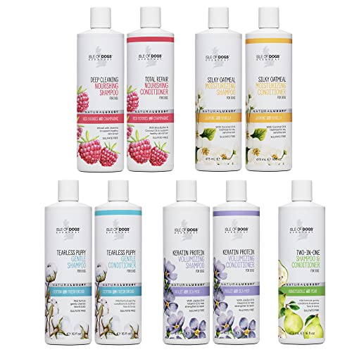  Isle Of Dogs Keratin Volume Sulfate Free Shampoo, 16 Ounce, Multicolor, 820-16