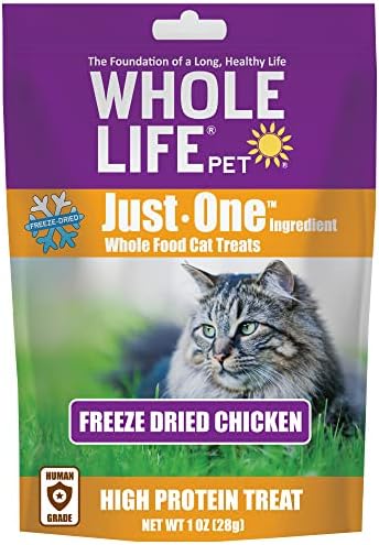  Whole Life Pet Freeze Dried Chicken Cat Treats - Human Grade - One Ingredient - Sourced And Made In The USA