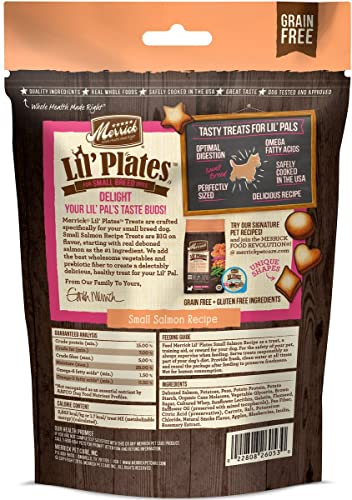  Aurora Pet Variety Pack (3) Merrick Lil' Plates Grain Free Small Breed Dog Treats (1) Salmon (1) Beef (1) Chicken (5-oz Each) With AuroraPet Wipes