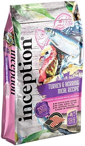  Inception® Dry Cat Food Fish Recipe – Complete And Balanced Cat Food – Meat First Legume Free Dry Cat Food – 13.5 Lb. Bag
