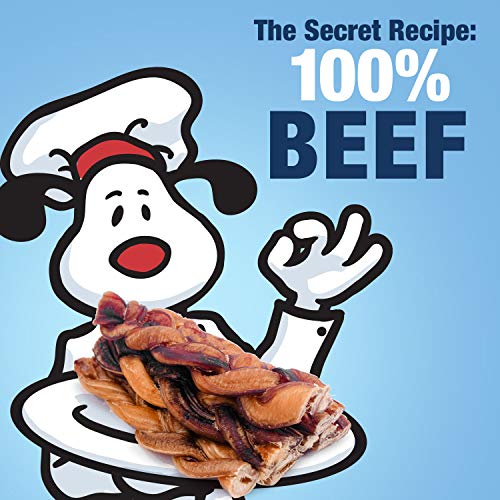  ValueBull Braided Bully Sticks, Thick 12 Inch, 25 Count Bulk Pack - All Natural Dog Treats, 100% Beef Pizzles, Single Ingredient Rawhide Alternative