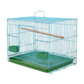  Q-XIAOKEAI,Wire Rectangular Small Cage For Small Birds And Canaries Rekord Equipped Feeders