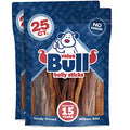  ValueBull Bully Sticks For Dogs, Medium 5-6 Inch, Varied Shapes, 50 Count - All Natural Dog Treats, 100% Beef Pizzles, Single Ingredient Rawhide Alternative