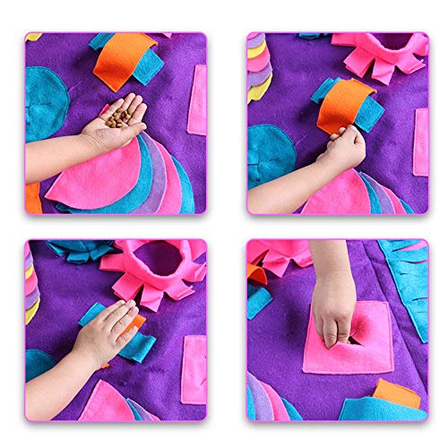  Snuffle Mat Dog Slow Feeding Mat, Small/Large Dog Cat Training Pad Pet Nose Work Blanket Non Slip Pet Activity Mat For Foraging Skill, Stress Release