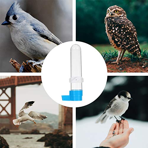  NOGRAX 5pcs Feeder Larks Container For Hanging And Budgie Plastic Lovebirds Cockatiel Canaries Parrot Ml Feeding Yellow Parrots Bottles Feeders Drinking Small Leakage Bird Dispensers Feeder