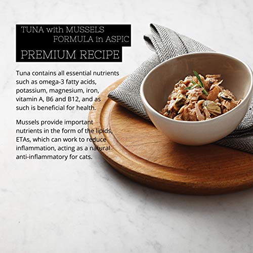  Fussie Cat Premium Tuna With Mussels In Aspic Grain-Free Wet Cat Food 2.82oz, Case Of 24