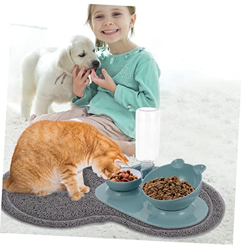  Cat Litter Cat Litter 2 Pcs Washable Water Dog Claw Type Puppy Cat Dish Paws Grinding Animal Mat Cats Anti- Feeding Bowl Non- X Pet Light Skid Cleaning Dogs Anti Pad Food Toy