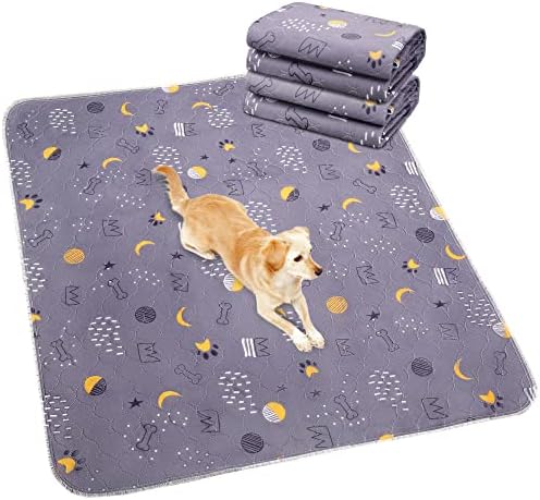  UPSKY Washable Pee Pads For Dogs, 2 Pack Puppy Pads 41" X41” Reusable Pet Training Pads Super Absorbent Dog Potty Whelping Pee Pads Non-Slip Dog Mat For Dog Playpen, Crate, Car