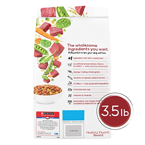  Purina Beneful Originals With Farm-Raised Beef, With Real Meat Dog Food - (4) 3.5 Lb. Bags