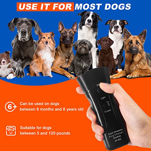 Anti Barking Device, 3 Mode Upgraded Dual Sensor Dog Barking Control Devices, 33Ft Ultrasonic Dog Barking Deterrent Pet Behavior Training Tool For Almost Dogs Indoor Outdoor