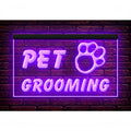  210003 Pet Grooming Dog Cat Shop Store Service Open Display LED Light Neon Sign (12" X 8", Purple)