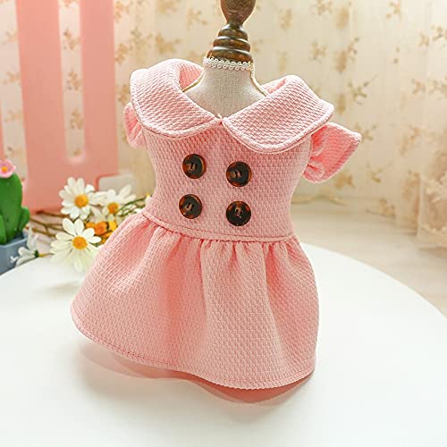  Sweet Print Pet Dog Princess Dress Suitable For Small Dogs Spring And Winter Puppy Dress Yorkie Dress Pet Clothing A1 XL