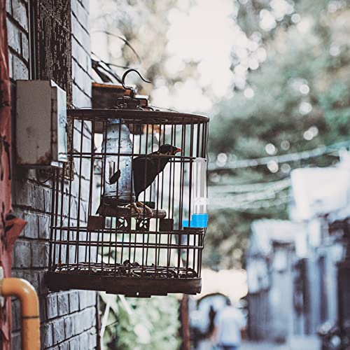  NOGRAX 5pcs Feeder Larks Container For Hanging And Budgie Plastic Lovebirds Cockatiel Canaries Parrot Ml Feeding Yellow Parrots Bottles Feeders Drinking Small Leakage Bird Dispensers Feeder