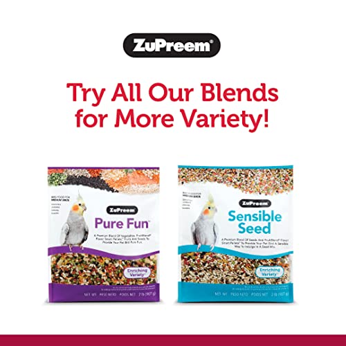  ZuPreem Smart Selects Bird Food For Large Birds, 4 Lb - Everyday Feeding For Amazons, Macaws, Cockatoos