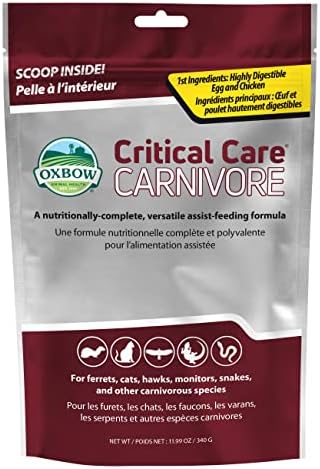  Oxbow Animal Health Critical Care, Carnivore, 340 Gram Bag (529.15010.3)
