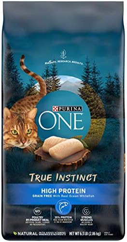  Purina ONE Natural, High Protein, Grain Free Dry Cat Food, True Instinct With Real Chicken - 14.4 Lb. Bag