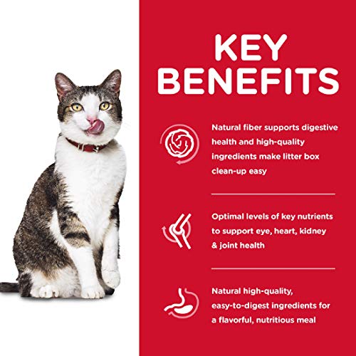  Hill's Science Diet Dry Cat Food, Adult 11+, Indoor, Chicken Recipe, 7 Lb. Bag