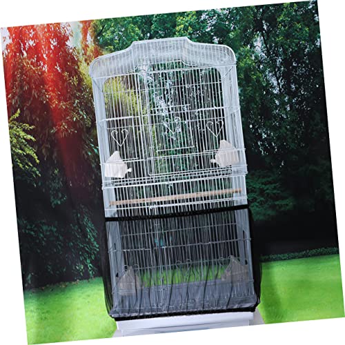  GANAZONO Bird Cage Bird Cage Food Catcher Bird Cage Catcher Mesh Catcher Guard Net Bird Cage Net Cage Net Cover Cage Apron Xuan Feng Black Mesh Gauze Budgie Cage Cover Birdcage Guard
