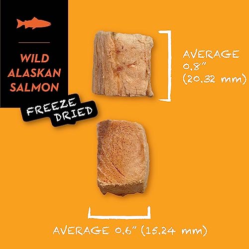  SIMBA'S WAY - Freeze Dried RAW SKINLESS Wild Alaskan Salmon Fillet Dog And Cat Treats, Organic Human Grade, Single Ingredient, All Natural, Grain-Free, No Preservatives, Made In The USA [ 2 Pack ]