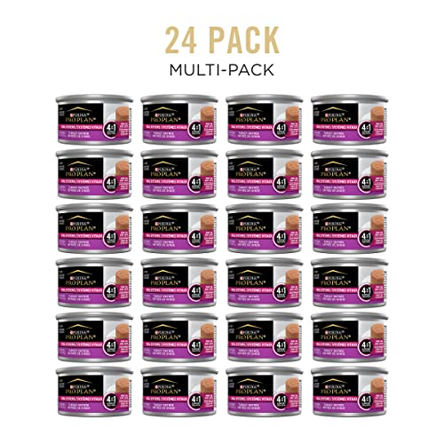  Purina Pro Plan Vital Systems Turkey Wet Cat Food Pate 4-in-1 Brain, Kidney, Digestive And Immune Formula - (24) 3 Oz. Cans