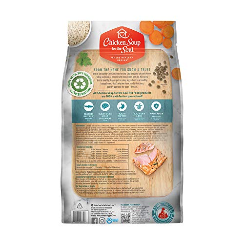  Chicken Soup For The Soul Pet Food - Adult Dry Cat Food, Salmon & Brown Rice Recipe, 4.5 Lb. Soy, Corn & Wheat Free, No Artificial Flavors Or Preservatives