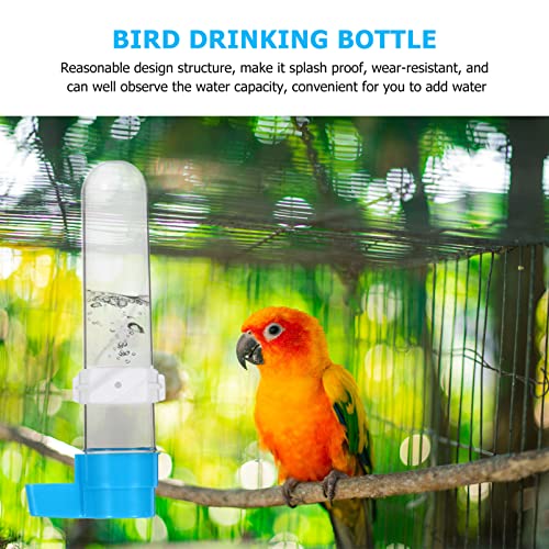  NOGRAX 5pcs Feeder Larks Container For Hanging And Budgie Plastic Lovebirds Cockatiel Canaries Parrot Ml Feeding Yellow Parrots Bottles Feeders Drinking Small Leakage Bird Dispensers Feeder