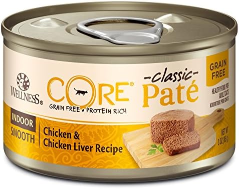  Wellness CORE Grain-Free Wet Kitten Food, Natural Canned Food For Cats, Made With Real Meat (Kitten, Turkey & Chicken Liver, 3 Oz Can, 12 Pack)