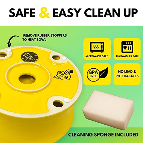  Raised Ceramic Pet Bowl The Kurve One For Pets, Clementine, Small
