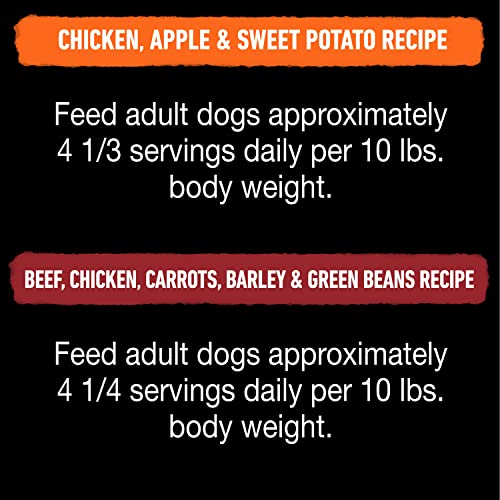  Cesar Wholesome Bowls Adult Soft Wet Dog Food Variety Pack, Beef, Chicken, Carrots, Barley & Green Beans Recipe And Chicken, Apple & Sweet Potato Recipe, (6) 3 Oz. Bowls