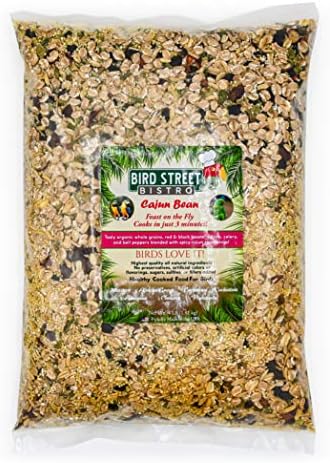  Bird Street Bistro Parrot Food - Parakeet Food - Cockatiel Food - Bird Food - Cooks In 3-15 Min W/Natural & Organic Grains - Legumes - Non-GMO Fruits, Vegetables, & Health Orientated Spices