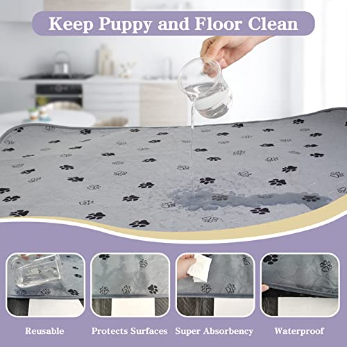  SCLOSE Washable Pee Pads For Dogs 48"x72", Washable Dog Pee Pads,Reusable Training Pee Pads For Dogs Washable,Non-Slip ,Super Absorbent Incontinence,Waterproof Dog Whelping Mat