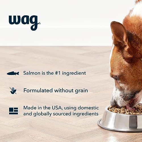  Amazon Brand - Wag Dry Dog Food Salmon & Sweet Potato, Grain Free 4 Lb Bag