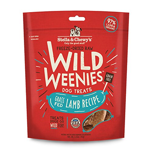  Stella & Chewy's Freeze-Dried Raw Lamb Wild Weenies Dog Treats, 3.25 Oz Bag