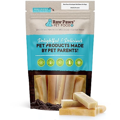  Raw Paws Himalayan Yak Chews For Small Dogs & Puppies - Small Chews (12-Count) - Yak Milk Bones For Dogs - Dog Cheese Chews Himalayan - Yak Bones For Dogs - Himalayan Cheese For Small Dogs