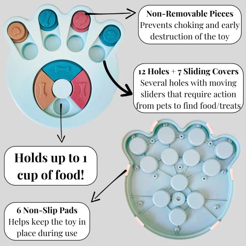 GENERIC Bed Holdings Dog Puzzle Feeder Toy | Mentally Stimulating Game For Food And Treat Dispensing | Interactvie Puppy Puzzle For Small And Medium Dogs | Promotes Enrichment And Prevents Boredom