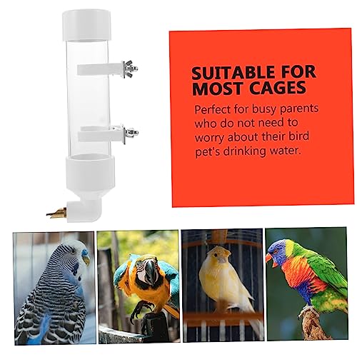  Mipcase 1pc Parrot Drinking Fountain Pet Stuff Outdoor Cage Squirrel Food Automatic Water Drinker Bird Water Bowl Automatic Pigeon Drinkers Automatic Bird Waterer Pet Birds Water Container