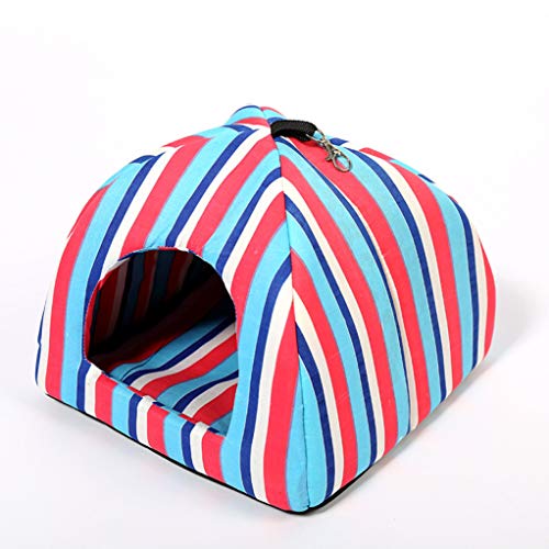  Summer Dog Bed For Large Medium Small Dogs Stripe Bird Cat Kennel House Pet Indoor Outdoor Puppy Tent