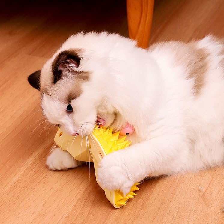  Durian Multifunctional Toys,Durian Cat Scratcher, Durian Shell Cat, Massaging And Removing Floating Hair Cat Dog Toys (2 Pcs)