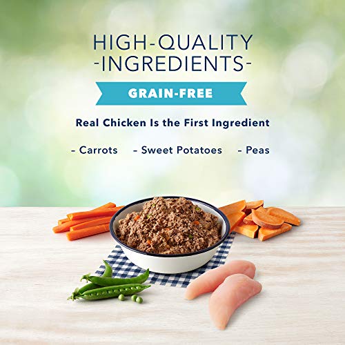  Blue Buffalo Freedom Grain Free Natural Adult Small Breed Wet Dog Food, Chicken 5.5oz Cans (Pack Of 24)