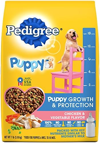  Pedigree Puppy Growth & Protection Dry Dog Food Chicken & Vegetable Flavor, 30 Lb. Bag