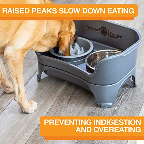  Neater Pets The Niner Slow Feed Bowl For Cats & Dogs - Insert Bowl For Neater Feeder Express Medium/Large, Deluxe Large, & 2-Quart Feeders - Slow Down Eating & Stop Bloat Vomit - 2 Cups Food Capacity