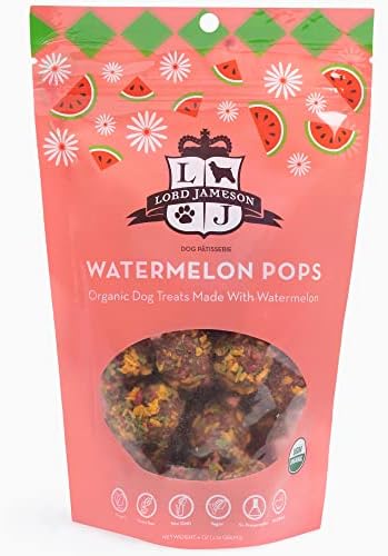  Lord Jameson Apple Pops Organic Dog Treats, Organic Dog Treats Made With Real Apples, 6 Oz. Bag