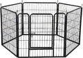  Fence Pen Freestanding Foldable Dog Gates Foldable Metal Pet Exercise Playpen Install Easily Enclosure Dog Fences Puppy Kennel House Dog Supplies Pet Puppy Safety Fence